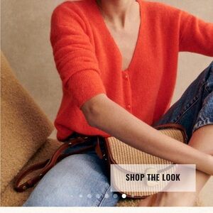 NWT Barry cardigan - size small in red and white